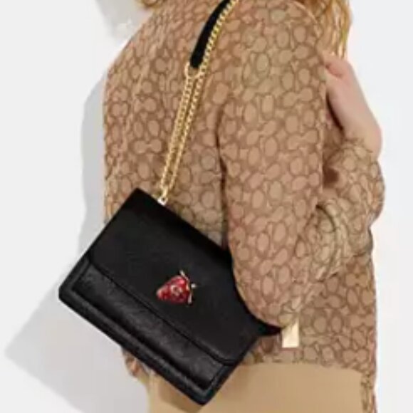 CLEARANCE| Coach Klare Crossbody Bag With Strawberry - Picture 6 of 6